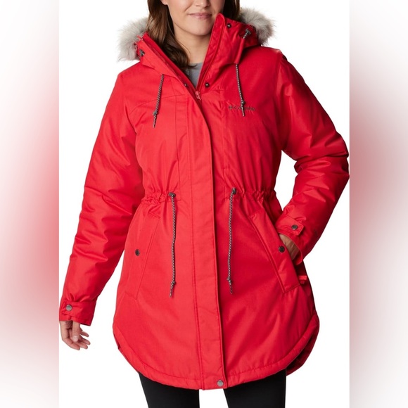 Columbia Jackets & Blazers - New Columbia Women's Suttle Mountain Mid Jacket Size Medium in Red